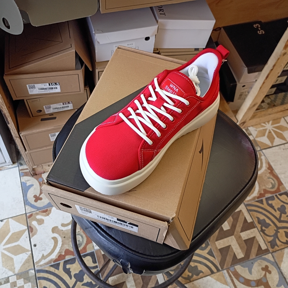 Vans Red Canvas Sneakers